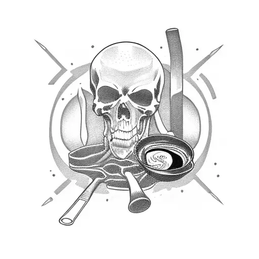 Death Reaper Drinking Coffee