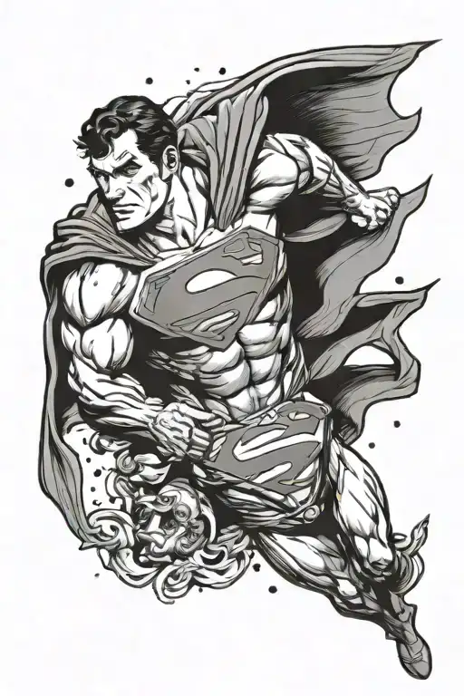 Superman And His Dog Flying