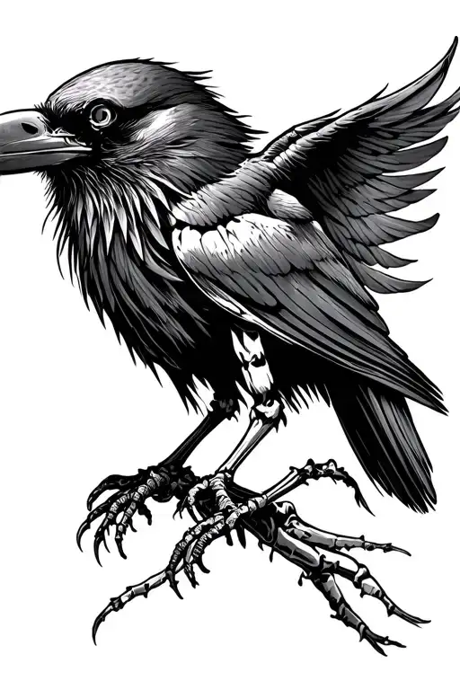 Raven Skeleton