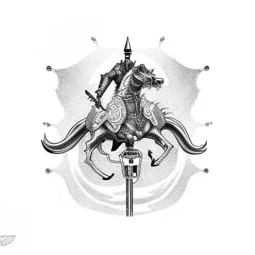 Grim Reaper Riding A Chain Carousel