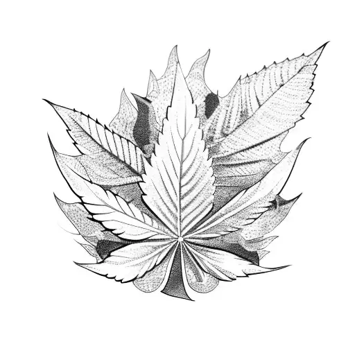 Mechanical Marijuana Leaf