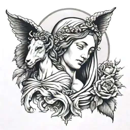 Aries Leo Virgin Mary