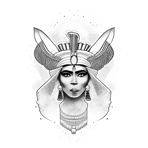 Mexican Chicano Egypt Goddess