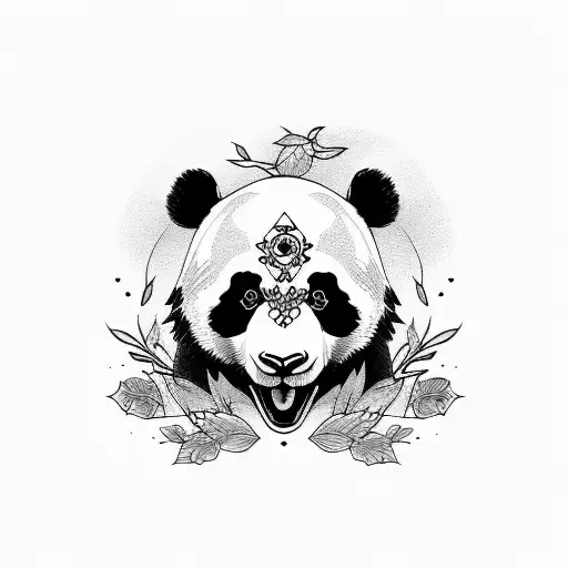 Panda With Skull