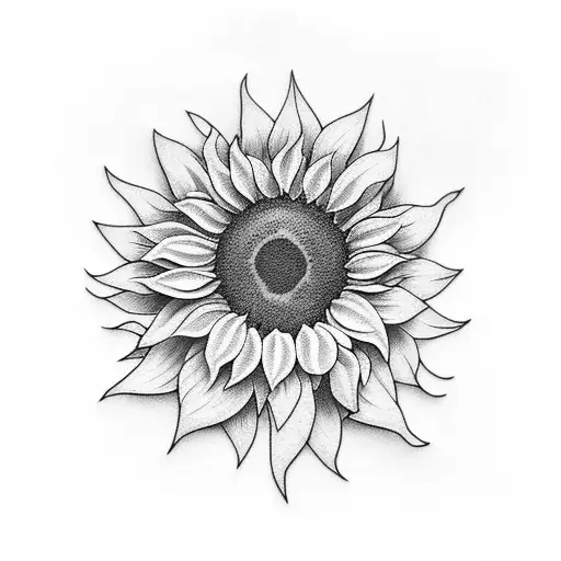 Sunflower With Lilacs Behind It Rib