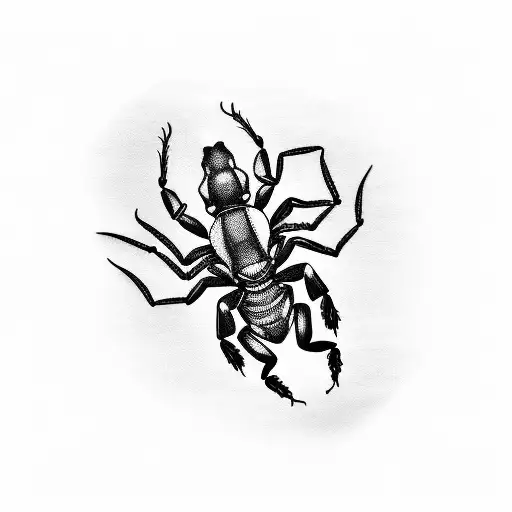 Create A Tattoo Of A Scorpion Crawling Out Of A Vinyl Record