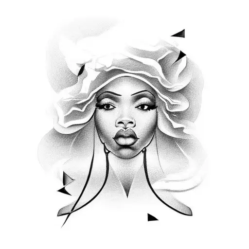 A Tattoo Design That Celebrates The Unique And Empowering Qualities Of Big Black Women