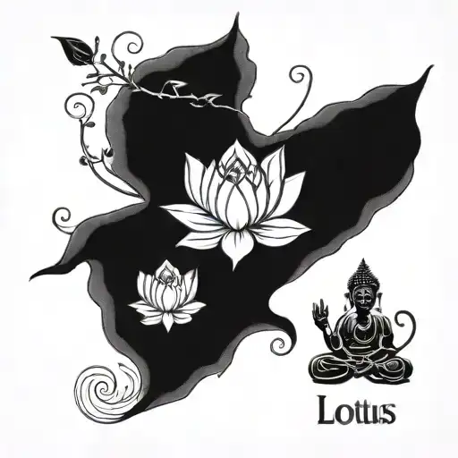 Lotus And Buddha