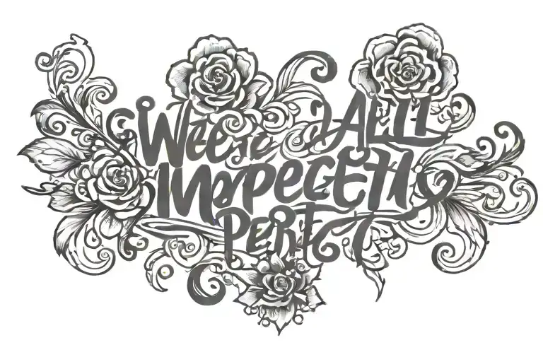 Script Text Of We Are All Imperfectly Perfect