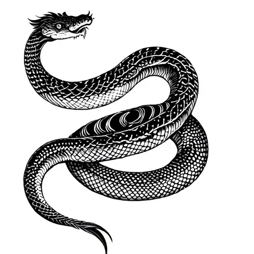 Earth Snake Flat Traditional Chinese