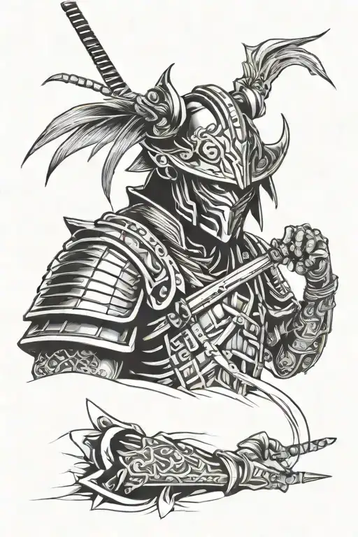 Cyberpunk Masked Samurai