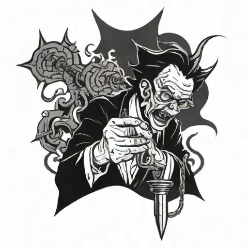 Demonic Scientist Injecting Pain