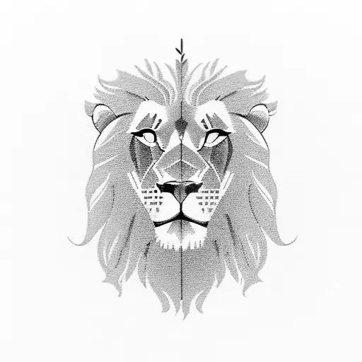 A Majestic Lion Sitting On Top Of A Vintage Typewriter