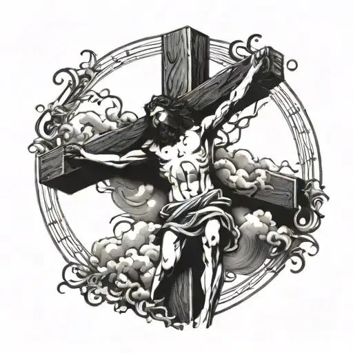 Crucified Jesus On The Cross