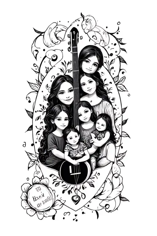 Family Tatoo Design That Express My Love On Music