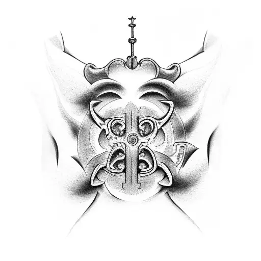 Heaven And Hell Chest And Stomach