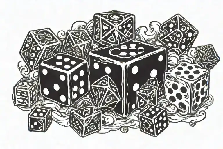 Dice Rolling Making A Message