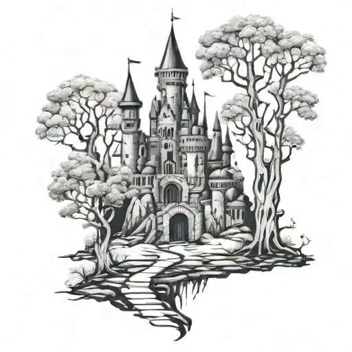 Trees Nature Castle Dark Grim