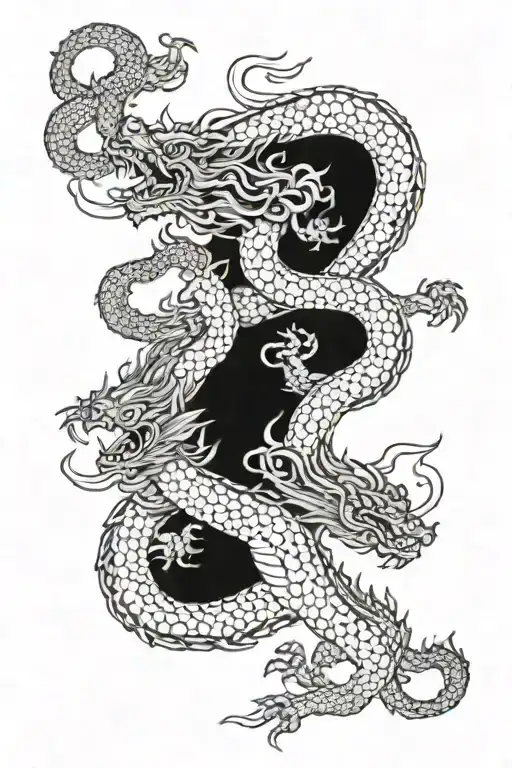 Korean Dragon And Tiger Fighting