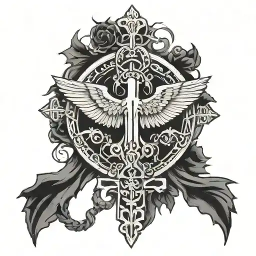 Orthodox Cross And Eagle