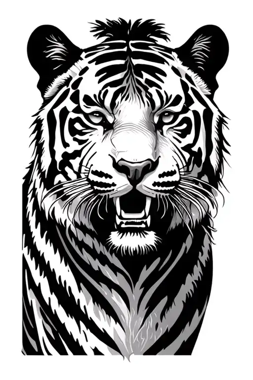 Bos Tiger Bit Showing