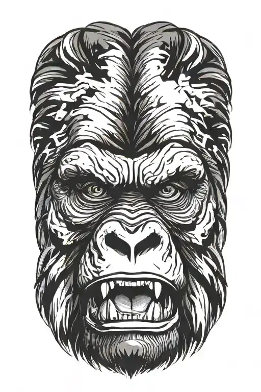 Gorilla In Rage