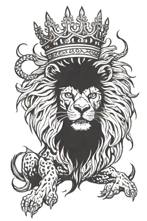 Undead Lion With A Crown