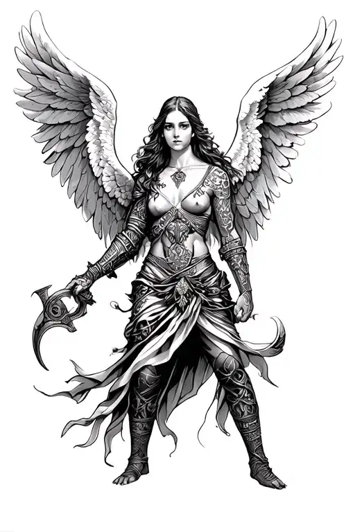 Angel Warrior Holding