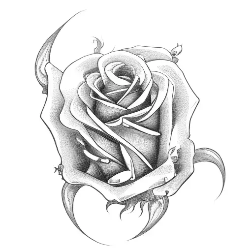 Roses Wrapped Around A Dagger