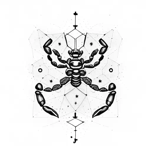 A Constellation Of Scorpions Forming The Zodiac Sign Libra