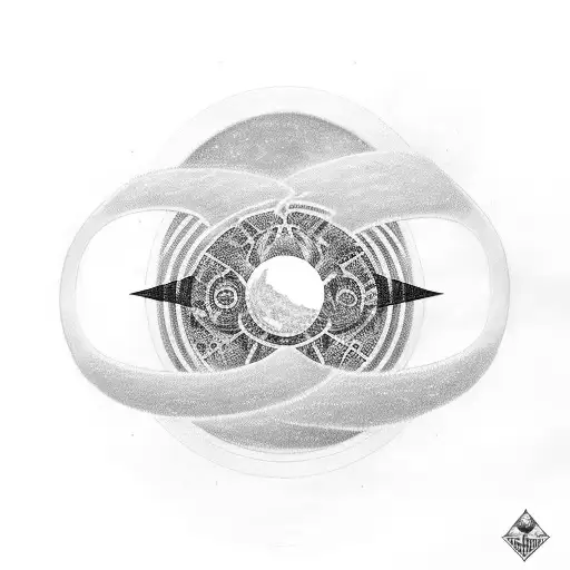 Planet With Double Rings