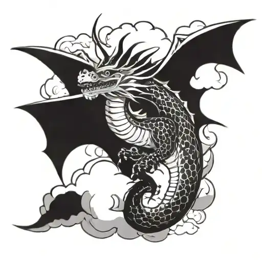 Dragon And Clouds