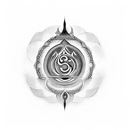 Aham Brahmasmi Around The Om Symbol