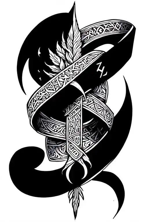 Half Sleeve Nordic Runes Viking Vegvisir Bands