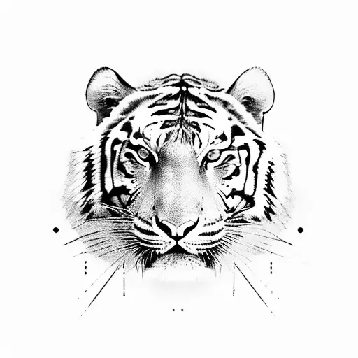 A Fierce Tiger Roaring In A Jungle