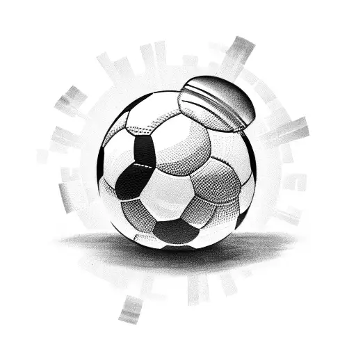 A Football Player Kicking A Money-filled Soccer Ball