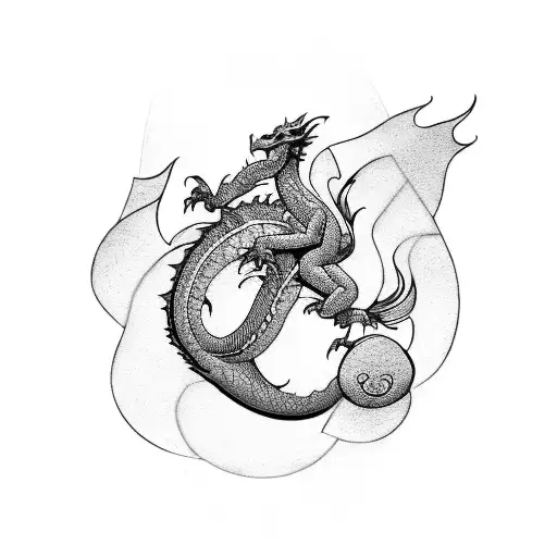 A Dragon And Turtle In A Balance Beam Competition