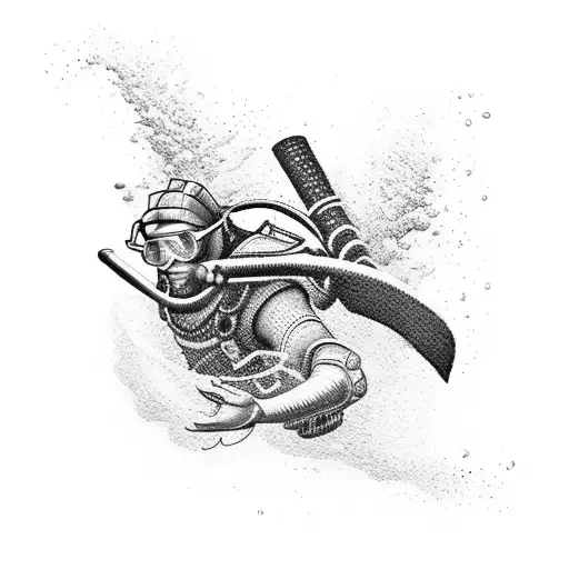 Samurai Scuba Diver