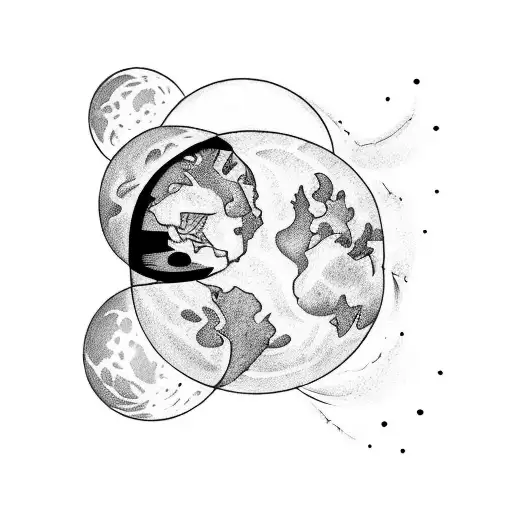 A Celestial Love Story Between The Moon And Earth