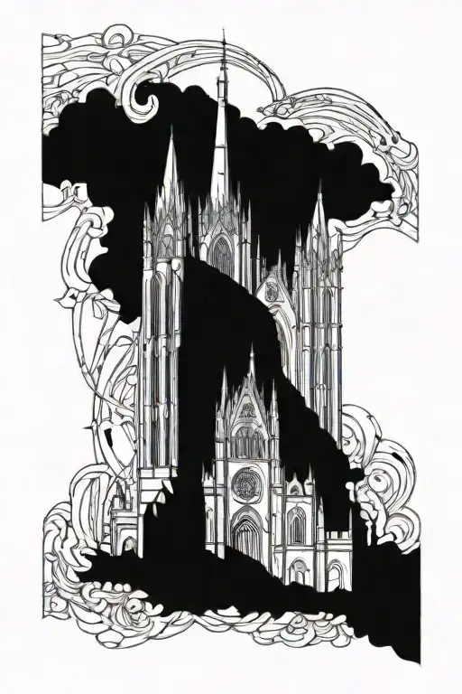 Tall Gothic Cathedral