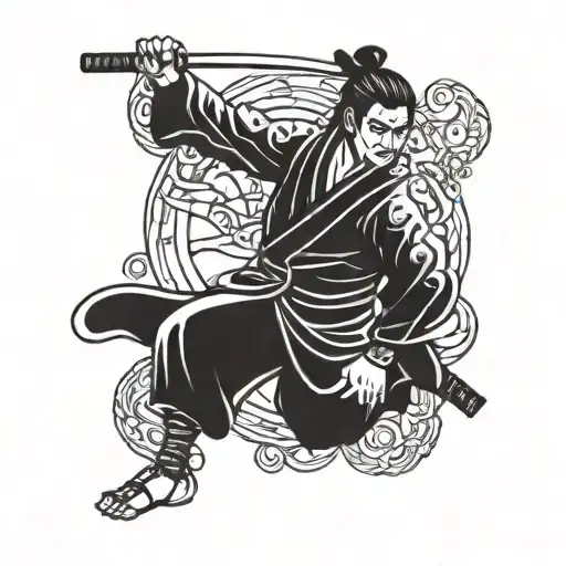 Design A Samurai And Karate Black Belt