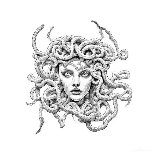 Medusa In A Modern Office Setting