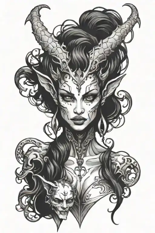 Succubus Demon Face