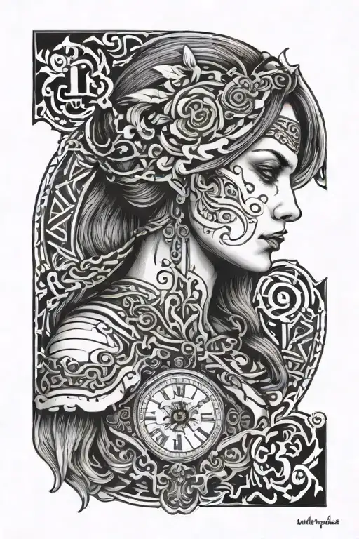 Female Archagel On Top Of 12-30-2008 12-07-2015 06-22-2020 In Roman Numerals