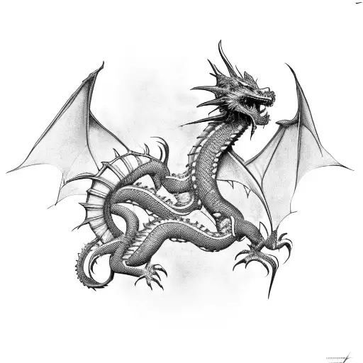 Dragon Transforming Into A Robotic Creature