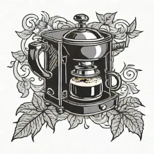 Italian Coffee Maker Cooking Coffee