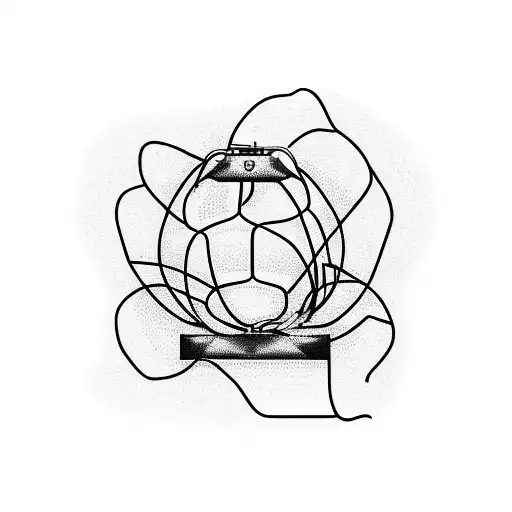 Electrocardiogram Line Drawing An Old Time Sewing Machine And Continuing With An 1930 Soccer Ball