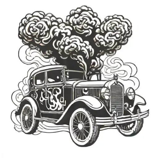 Colombia Car With Smoke Coming