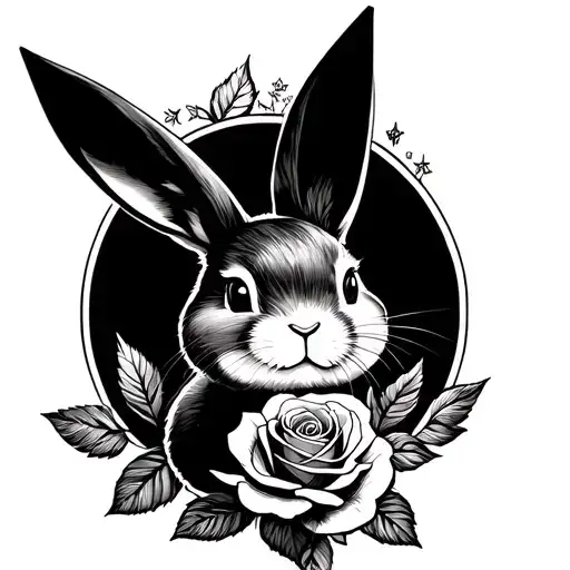 Playboy Bunny With Rose