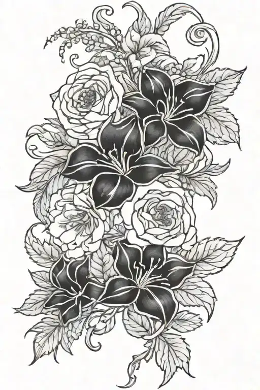 Birth Flowers Intertwined